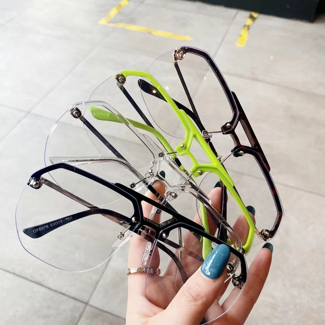 

LBAshades Fashion Big Ovrsized Blue Light Blocking Glasses Optical Frames Lady