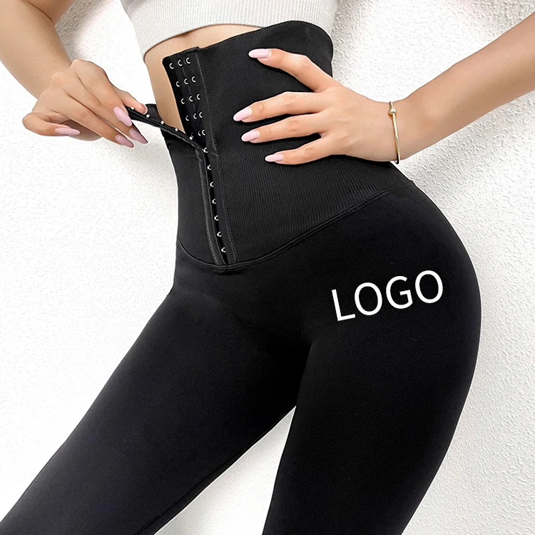 

2021 Seamless Waist Sports Fitness Yoga Pants High Waist Tight-fitting Fashion Breasted Hip seamless leggings for women, As shown
