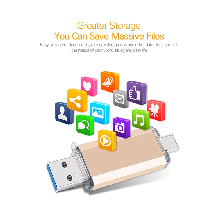 

USB flash drive 3.0 USB OTG Flash Memory 8GB 32GB Type C OTG 2 in 1 Pendrive 16GB USB Stick Custom logo OTG Flash Drive
