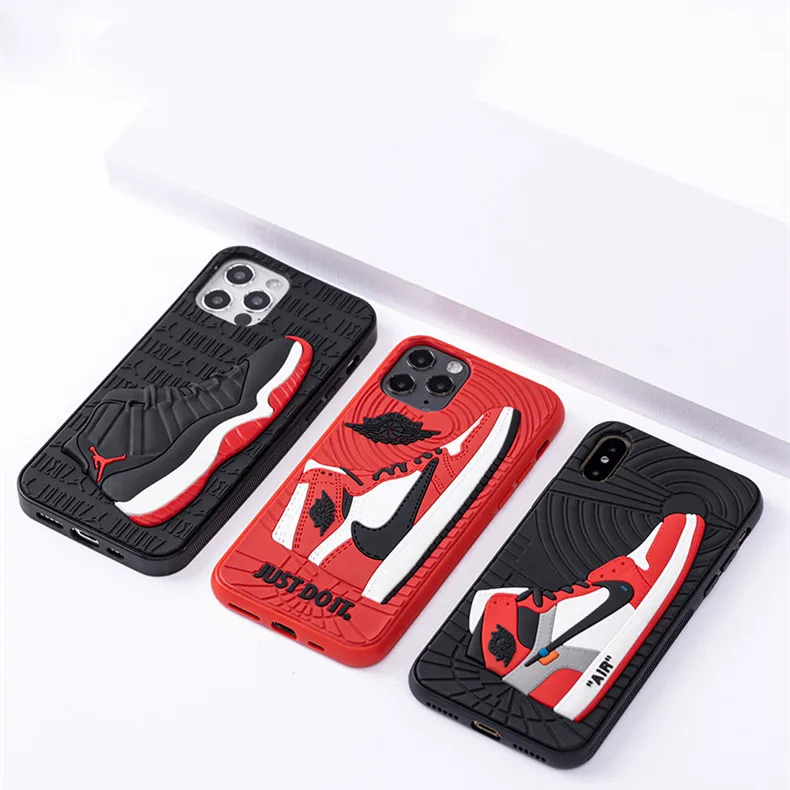 

3D Silicone Shockproof AJ Basketball Shoe Phone Case For iPhone 12 Pro Max