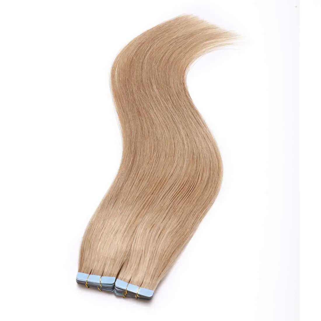 

Wholesale 100% Remy Human Virgin Hair Extensions Double Sided Blond PU Adhesive Tape Hair Extensions