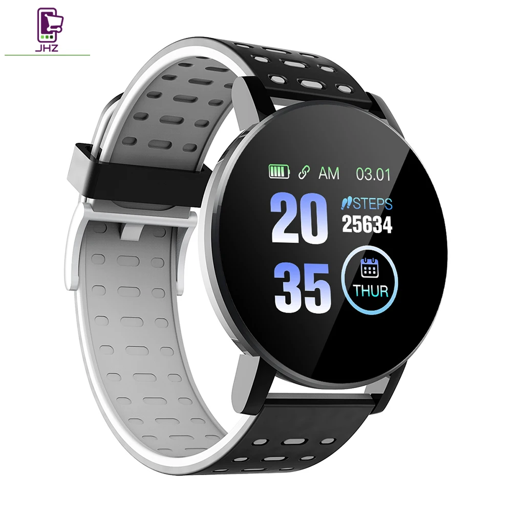 

2020 newest men lady sport smart fit band 119 plus circle and round smart band bracelet