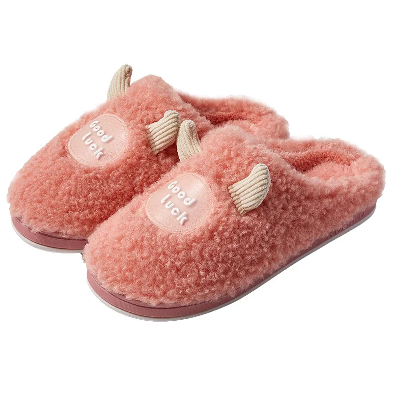 

Factory Manufacture Various 2021 Winter Furry Slippers Closed Toe Slides, Solid color