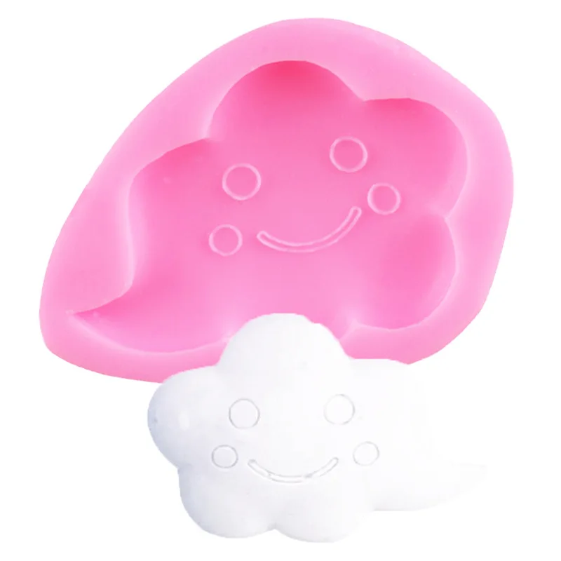 

Smiley Cloud Silicone Fondant Chocolate Ultra Light Clay Mold Baking Pastry Cake Tool Baking Pan Mold Making Crafts Mold