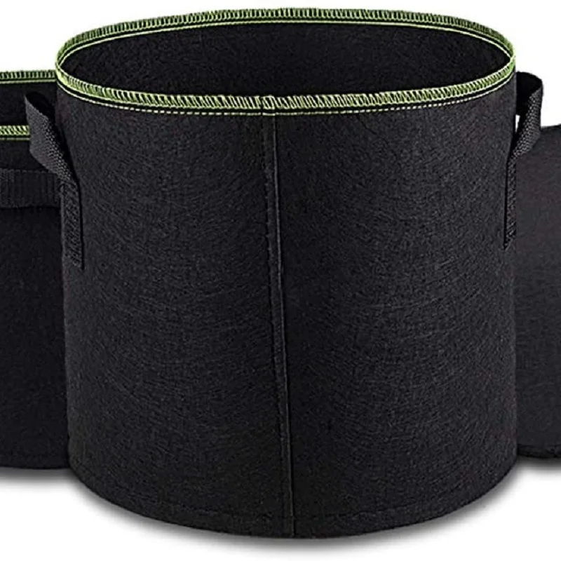 OEM Embroidery logo Felt Garden Grow Bags