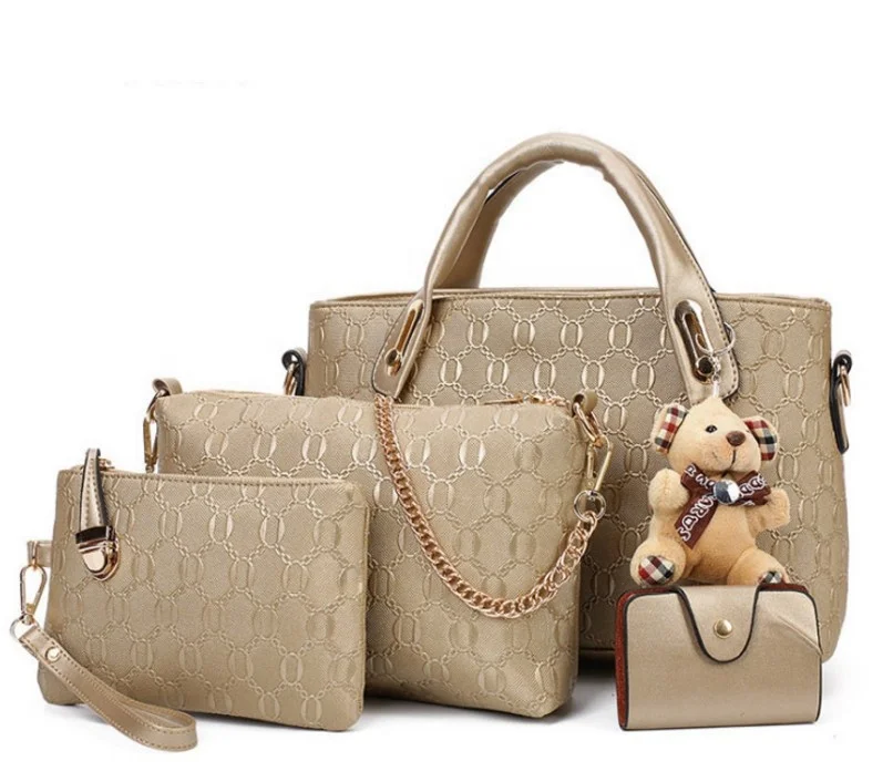 

Hot Sale Ladies Shoulder Bag Four-piece Wholesale Cheap Price Women Fashion Shopping Women Custom Crossbody Bag