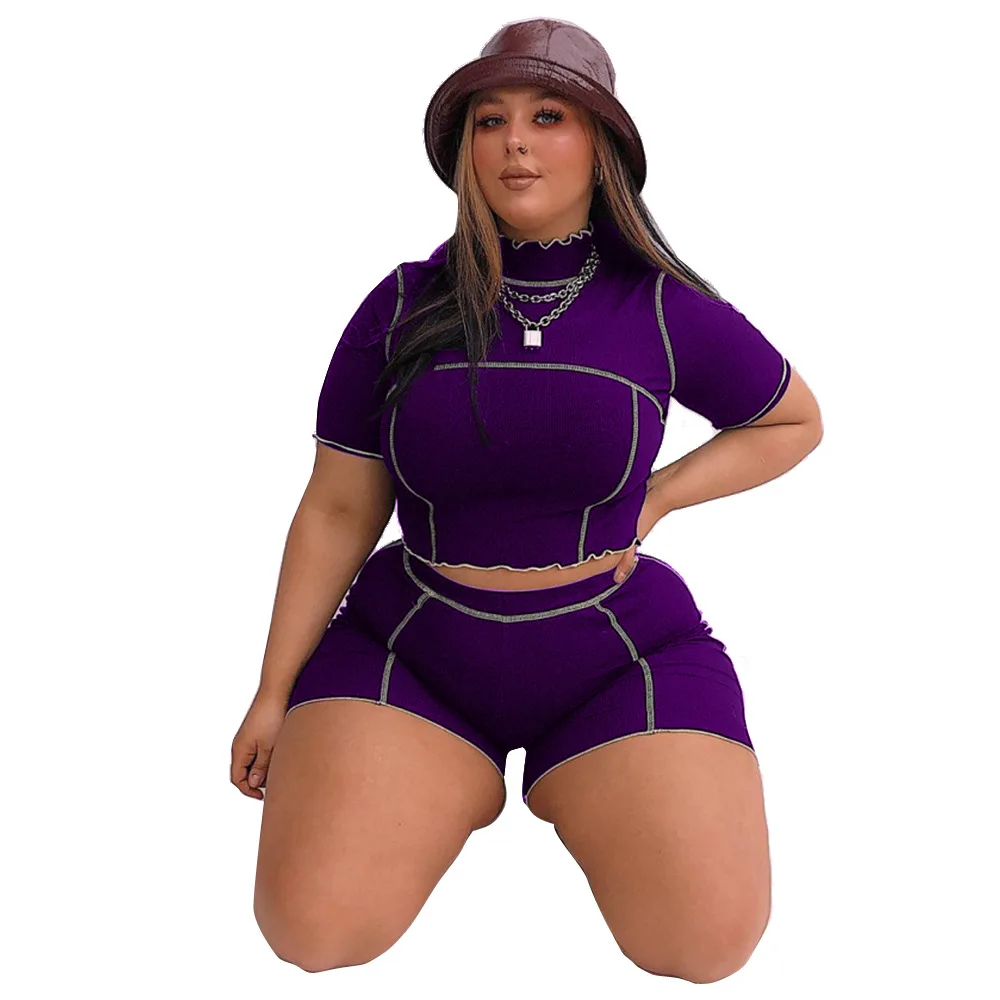 

Summer women two piece fitness set women clothing sets ladies jogging yoga tracksuit stripe crop t-shirt long pants suit