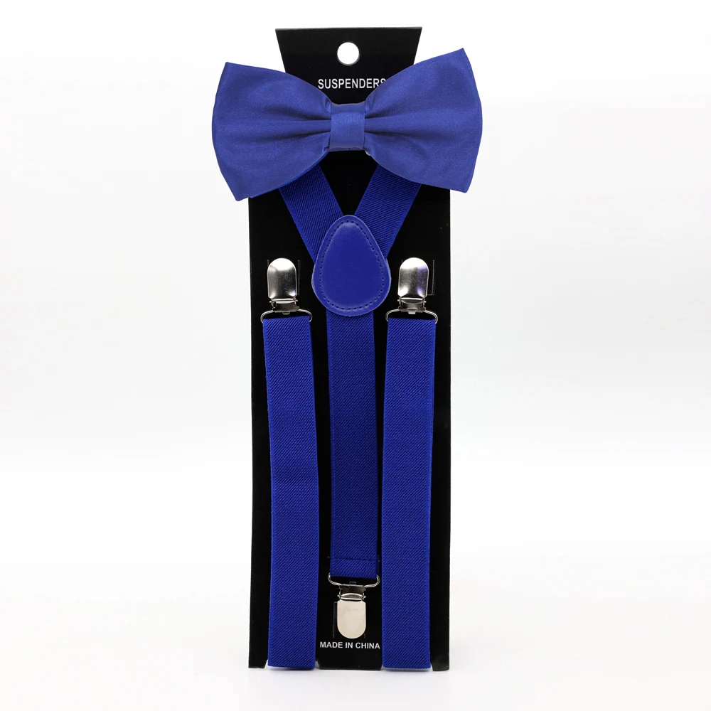 

Best Selling Blue Bow Tie For Adult Boys With Suspenders