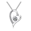 2019 Vogue 100% Real 925 Sterling Silver Heart Amethyst Pendant Jewelry For Women