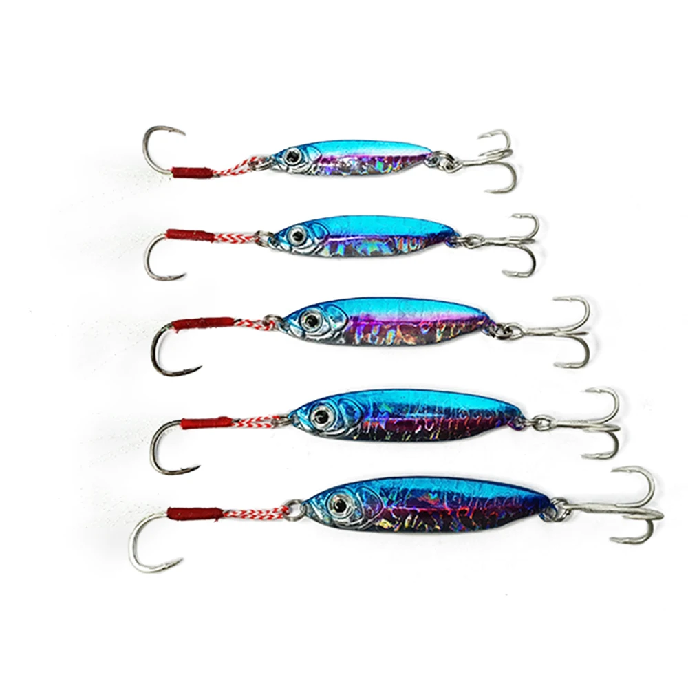 

Leading Metal Glow Jigs Slowing Lures Sinking Jiging Bait Fishing 7g 4cm Jigging Jig Lure Baits, 5 colors fishing lure