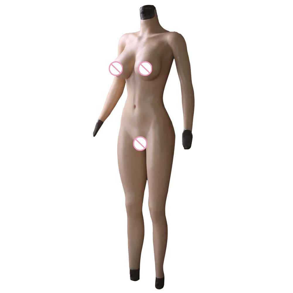 

KnowU Crossdresser Female Silicone Body Suits With E Cup Breast Form And Ninth Vagina Panties For Drag Queen Transgenders