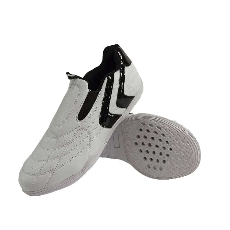 

Black white Sport Shoes/taekwondo shoes for training, White,black