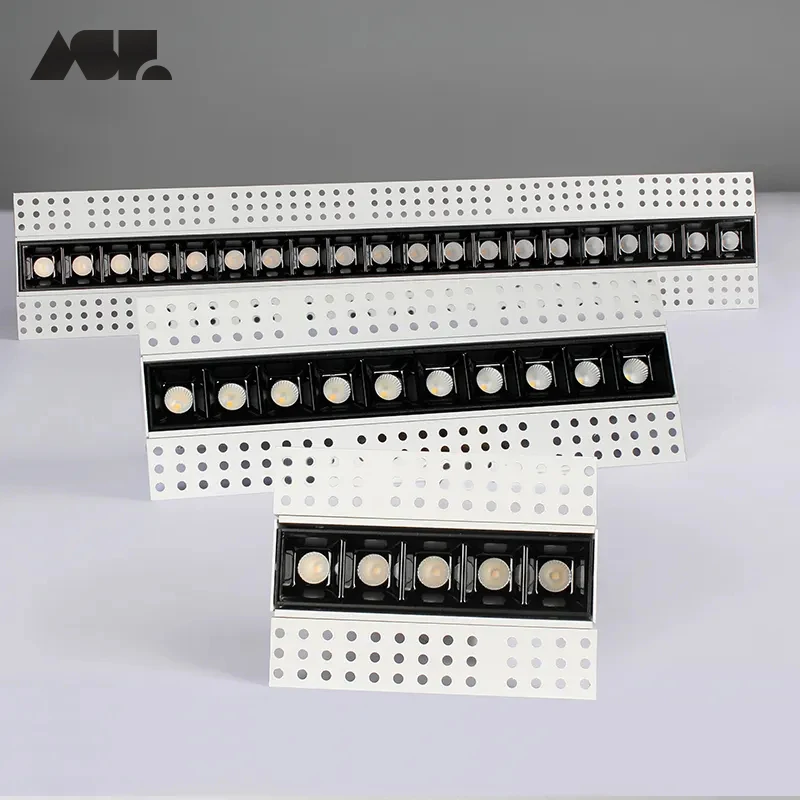 

Aisilan New arrivals home decorative Ceiling Recessed trimless borderless Square linear Led Grille Downlight