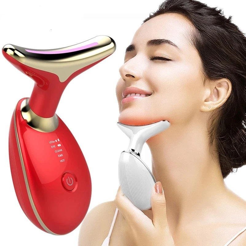 

Led photon therapy neck and face lifting massager Electronic Eye Neck Face care wand Portable EMS Face lifting beauty machine