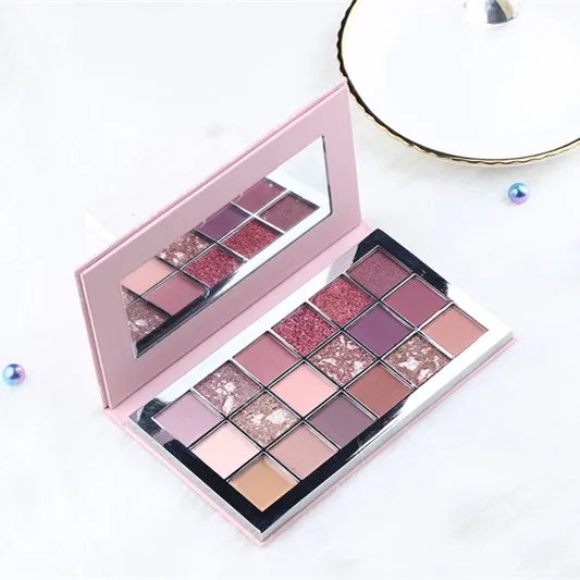 

New design 18 color custom makeup high pigment private label eyeshadow palette