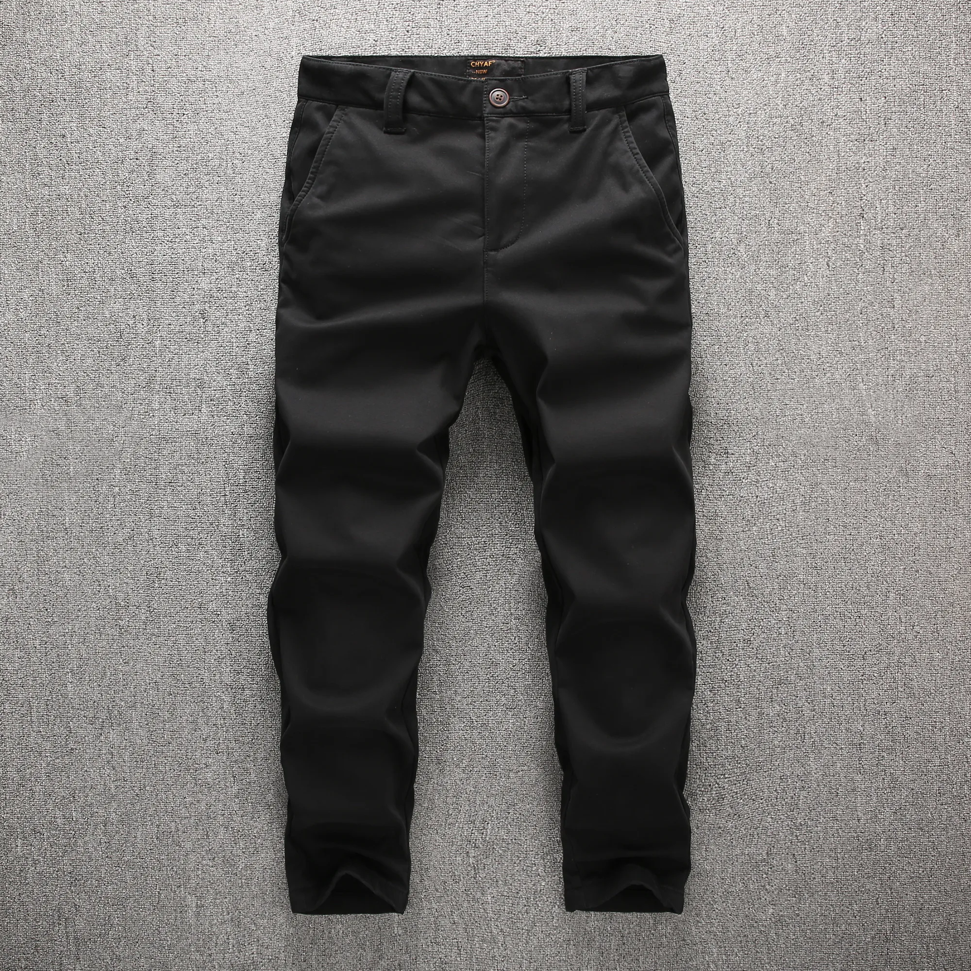 

Windproof Winter Add Wool Warm Men Trousers Casual Pants With Pocket, Customized color