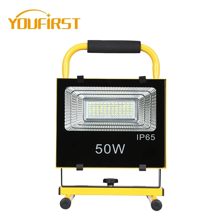 Brightness aluminum outdoor lighting IP65 30w 50w 100w 200w rechargeable led flood lamp