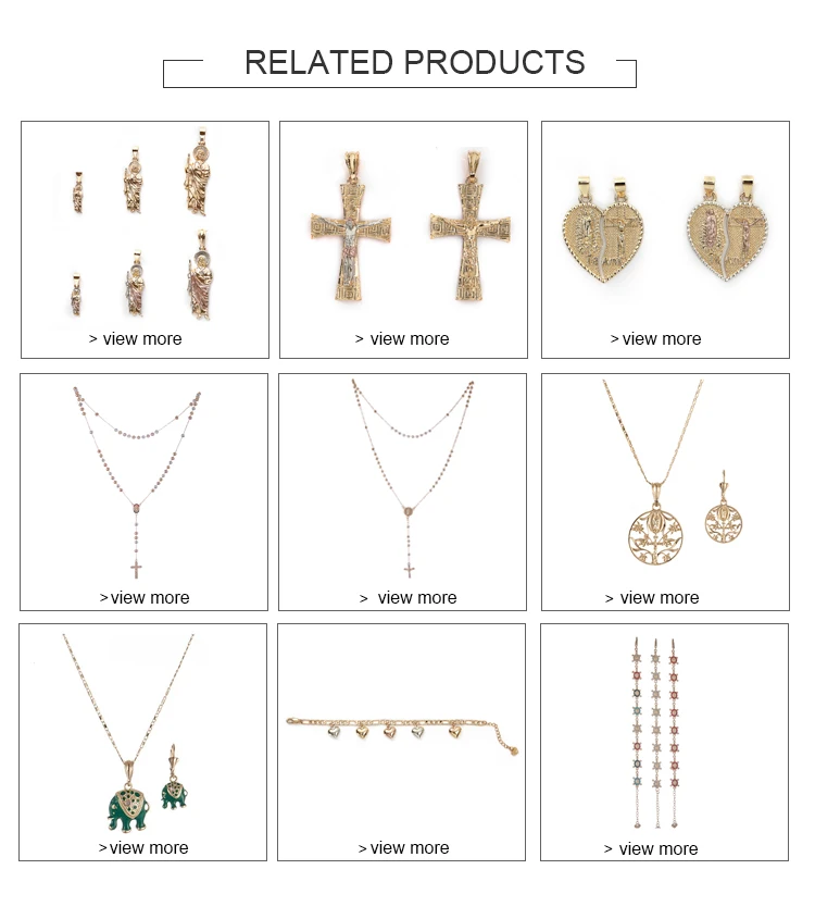 Elfic Wholesale Gold Plated 6mm Beaded Chain Jesus Christian Rosary
