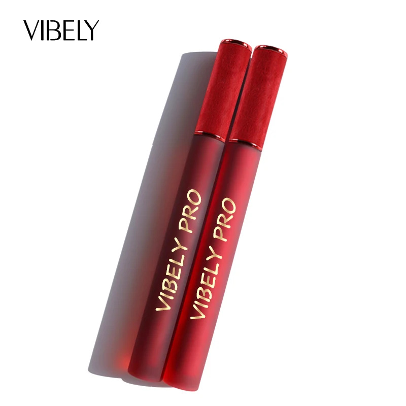 

2021 New Arrival Wholesale Red Velvet Waterproof Deep Red Lip Gloss Matte Vegan Lipstick, Multiple color