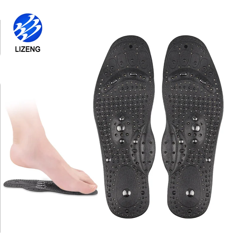 

Foot Massage Reflexology Pain Relief Magnetic Insoles For Men Weight Loss, Black