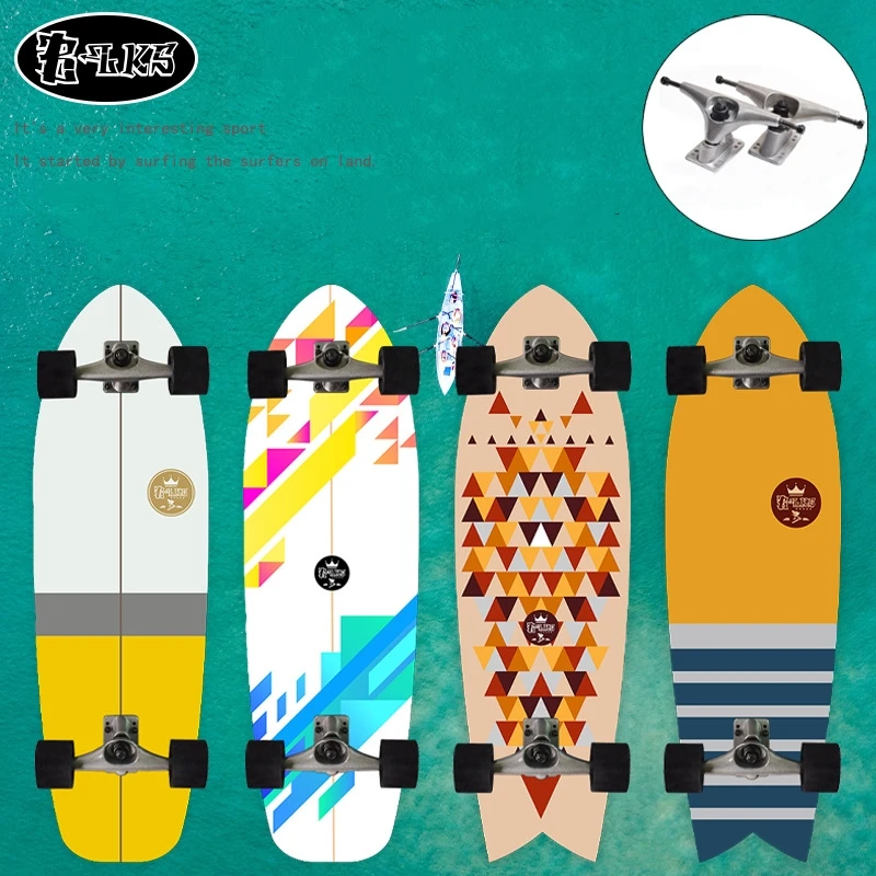 

Blks surfskate Best Quality Land Surfing Traning Adult Customize Logo 32 inch skateboard cx4 surf skate