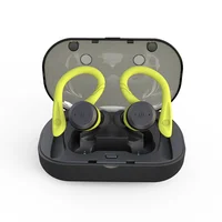

Hot Selling TWS ipx7 waterproof Sport headphone bluetooth 5 headsets true wireless earphones earhook earbuds with Charging Case