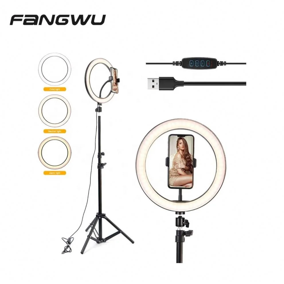 

Wholesale Good Price Selfie Boom Stand Ring Light For Making Videos, Black