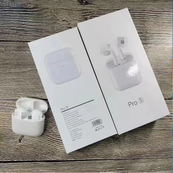 

2021 Pro5 Earphone Siri Touch Control Pro5 Earbuds for Mobile Phone VS Pro 4 earphone, Black,pink, white, blue and green
