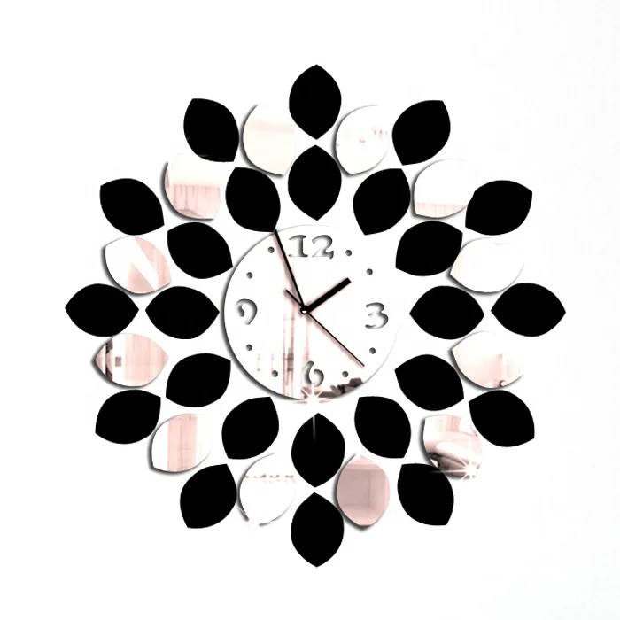 

2019 Retro Mirror Wall Clock Modern New Wall Clock, Customized color