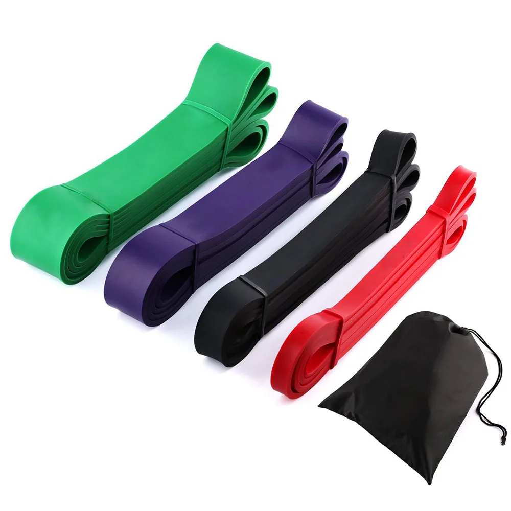 

100% natural latex resistance band set powerlifting strength exercise bands pull up assist bands for men and women, Yellow,red,purple,green,black,etc