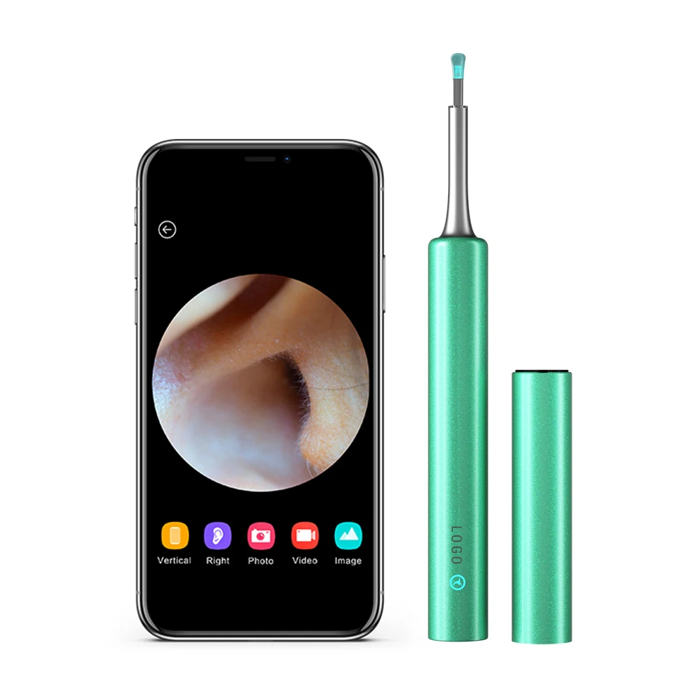 

Custom automatic ear wax remover C3 Pro for iOS Android smart phone otoscope ear cleaner, Pink black blue white