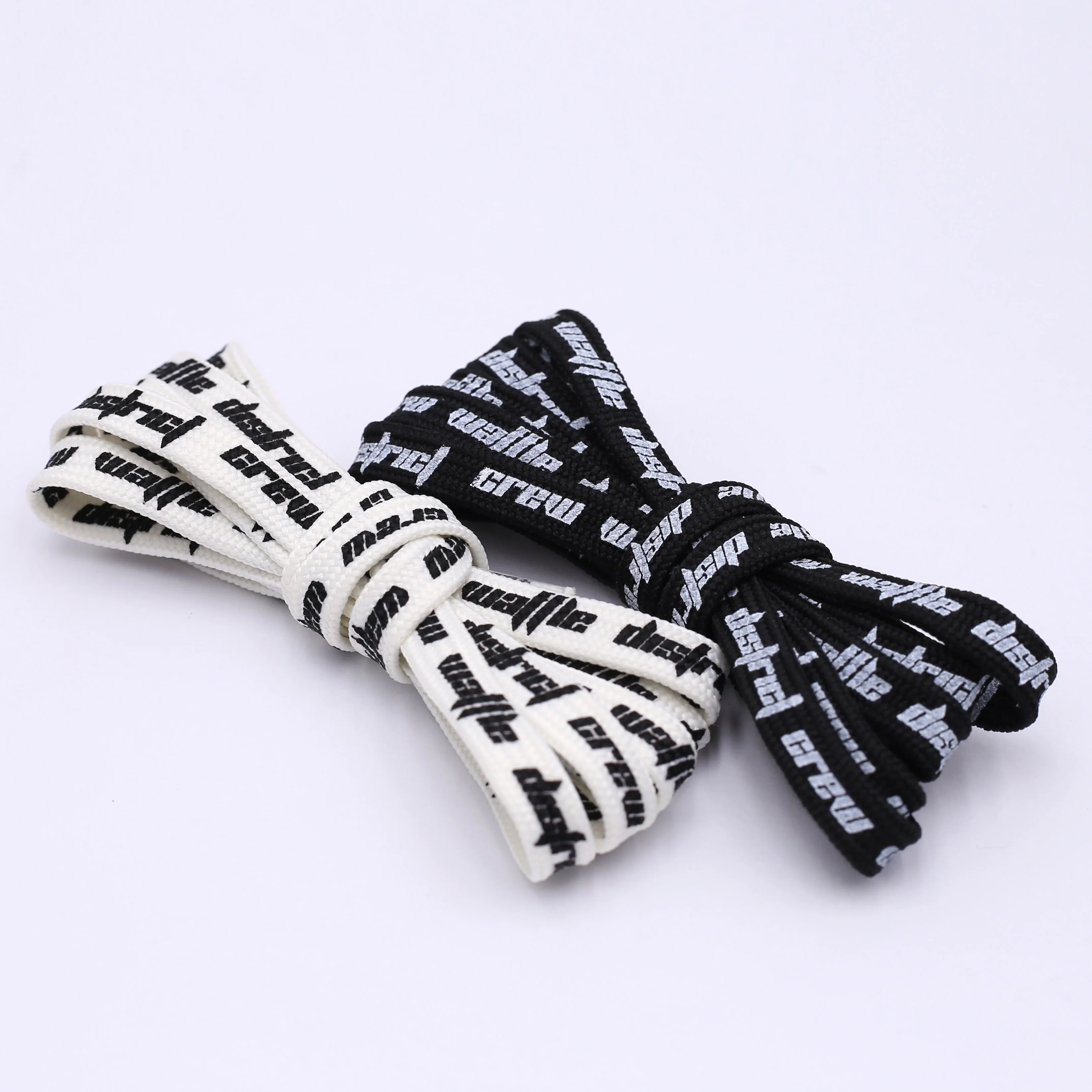 

Coolstring Printed English Character Katakana Flat Elastic shoelaces for shoes