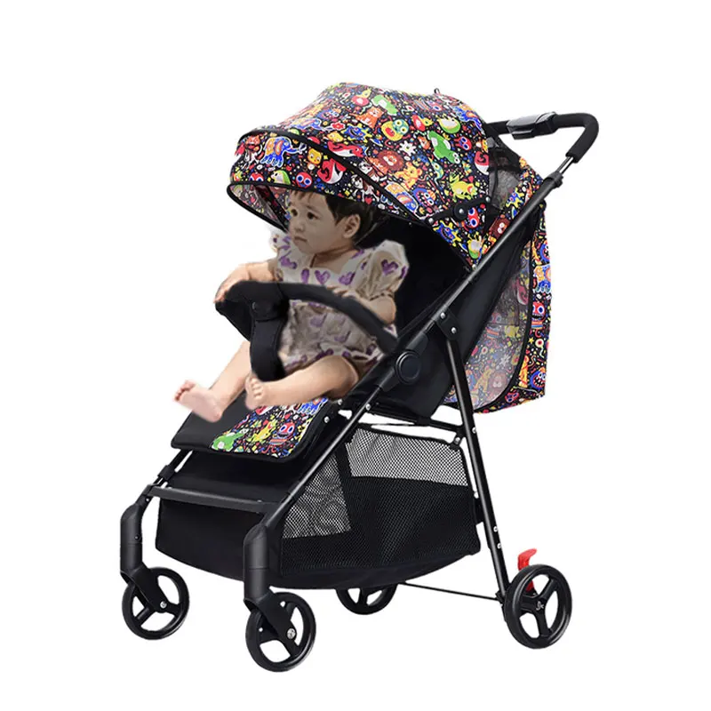 

Oem Custom Shock Absorption Baby Buggy, High Quality One Hand Folding Baby Cart, Hot Mom Happy Baby Stroller Pram/, Pink/blue/green/gray/red/flower color