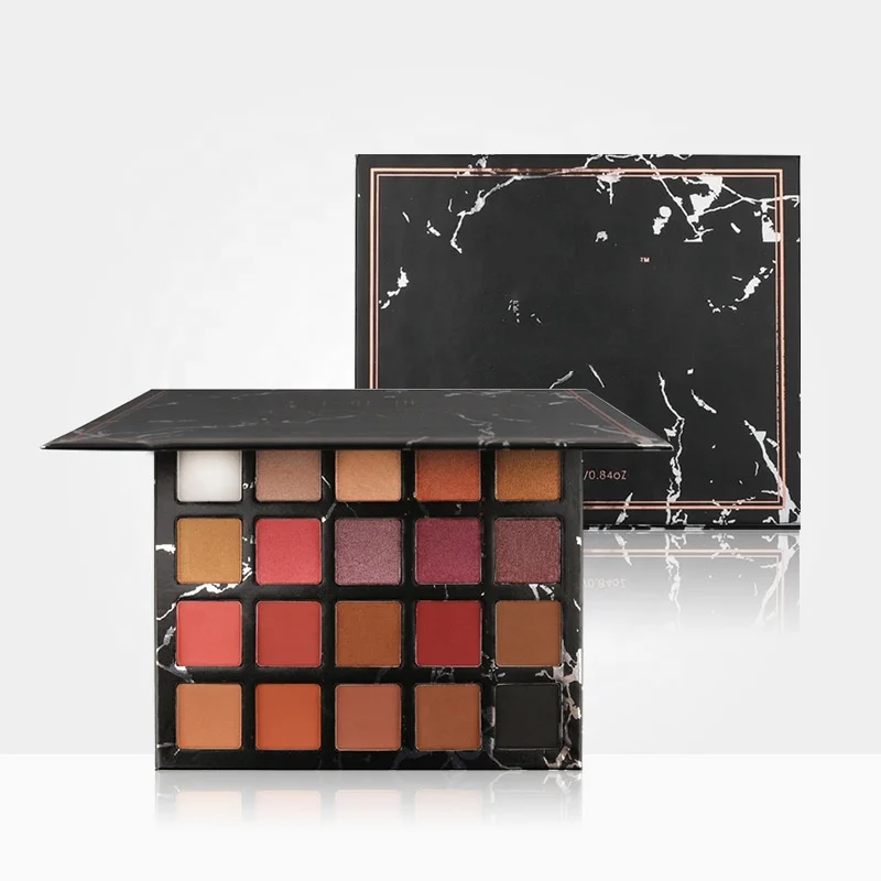 Empty 20 Color Eyeshadow Palette Organic Eye Shadow Marble Eye Shadow