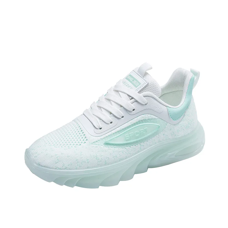 

2022 trainers women's fashion sports sneakers shoes, pink casual ladies air running luminous mesh sneakers for women, Green,pink,gray,black