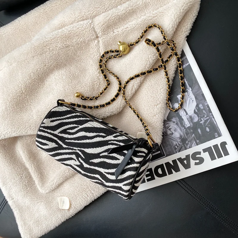 

Fashion women chain rhombus crossbody bags new style bucket bag round shoulder bags for ladies 2020