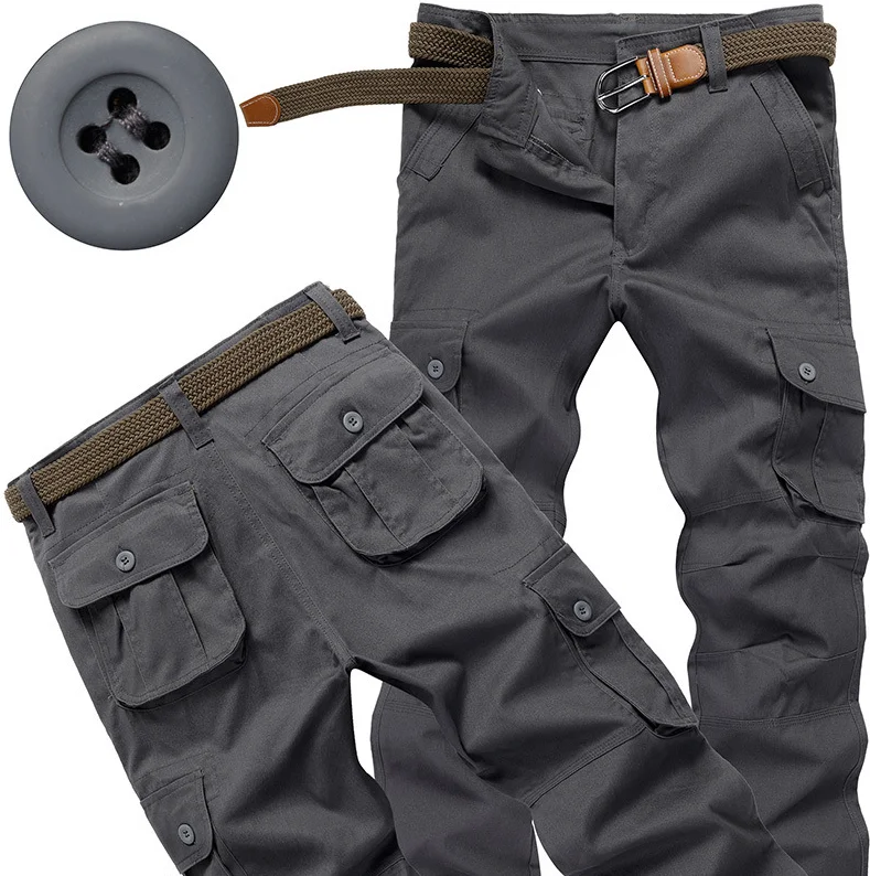 

Mens Cargo Work Pants Outdoor Jogging Hiking Casual Pants Trousers