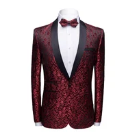 

Factory wholesale men stage jacquard suit wedding 1piece suit