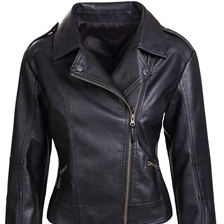 Milwaukee Leather  Women's Black Sheepskin Style Moto Jacket