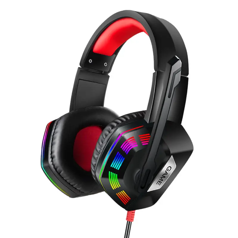 

The Latest wired stylish gaming headset With Good Quality, Blue,green, red