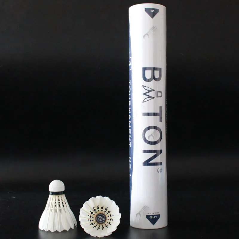 
Factory Supply Super Grade Goose Feather Baton Master equalievent AS50 Badminton Shuttlecock 