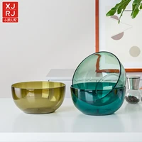 

Hot Sale Big Size Transparent Plastic Salad Bowl Mixing Serving Bowl