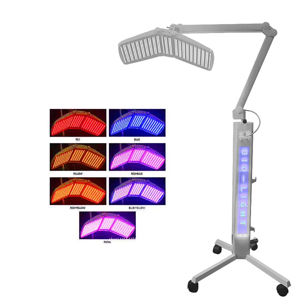 

2021 New Bio Light PDT System Skin Whitening Rejuvenation Lymphatic Drainage Acne Treatment Led Light Facial Therapy Machine, White
