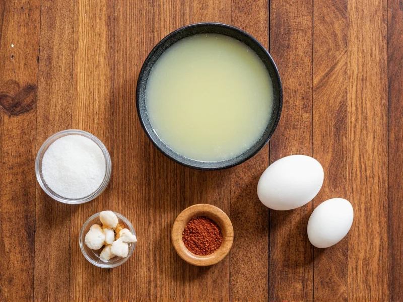 Homemade boba ingredients on wooden table