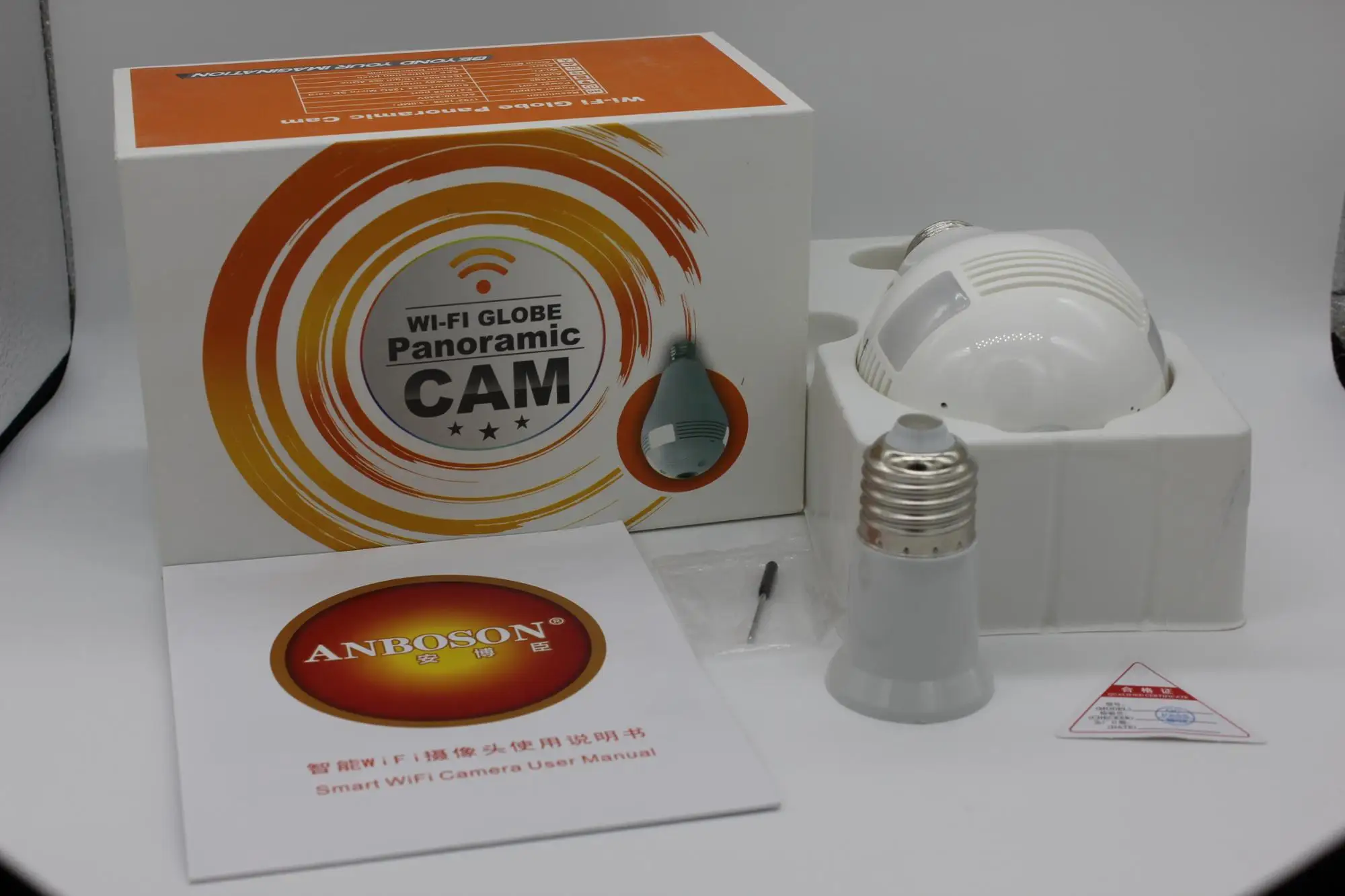 
360 Degree Panoramic 3MP HD waterproof surveillance security mini wifi ip cctv wireless camera 