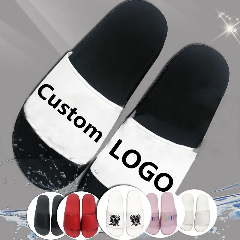 

Fashion Custom Logo Indoor Outdoor Slippers For Men And Women Blank Slipper Slide, Black/white/blue/green/pink/yellow/red