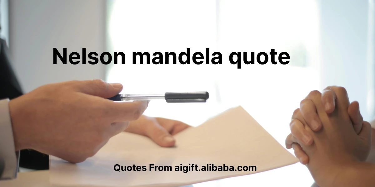 nelson mandela quote