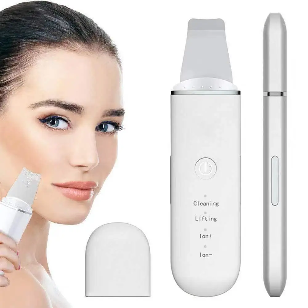 

Skin Scrubber Face Skin Spatula Blackhead Remover Pore Cleaner Face Beauty Lifting Tool Comedones Extractor with 4 Modes