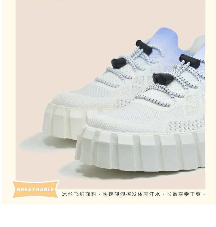 

Best sellers 2021 Anti Slippery shoes Foam rubber gradient women sport casual shoe