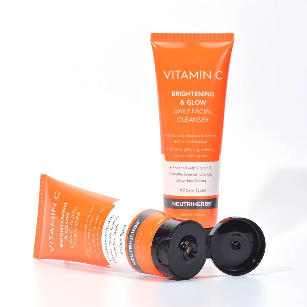 

Private Label Cosmetic Deep Clean Pigmentation Lighten Face Wash Vitamin C Cleanser